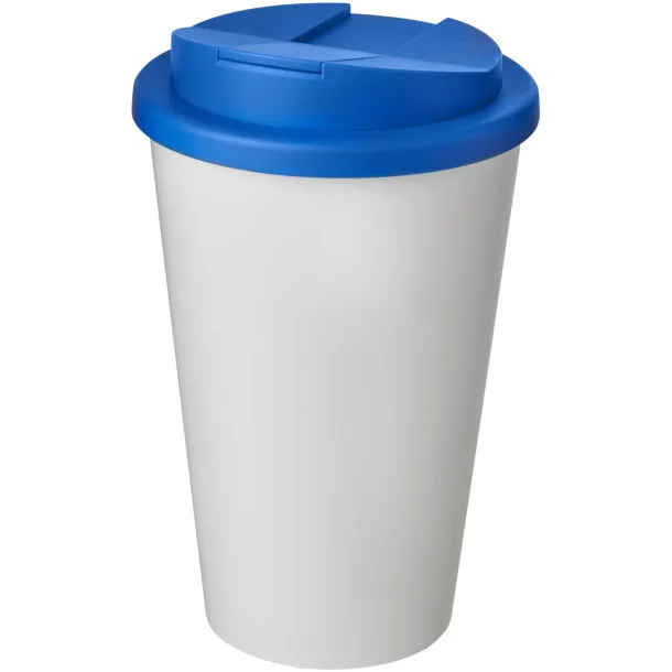 Americano® 350 ml tumbler with spill-proof lid - Unbranded White Mid blue