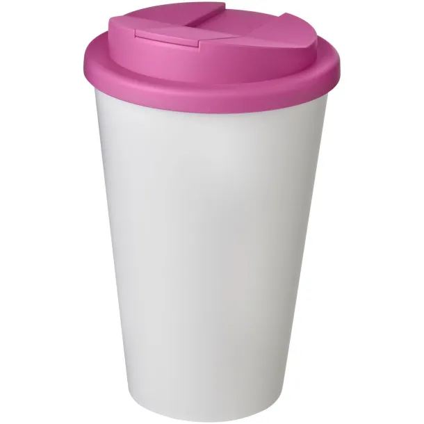 Americano® 350 ml tumbler with spill-proof lid - Unbranded White Magenta