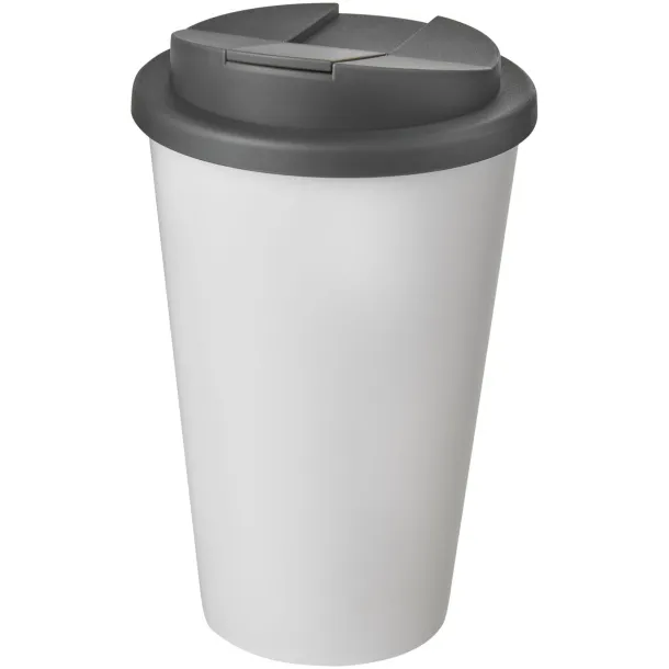 Americano® 350 ml tumbler with spill-proof lid - Unbranded White Grey