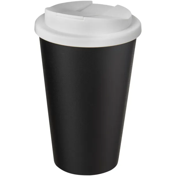 Americano® 350 ml tumbler with spill-proof lid Solid black White