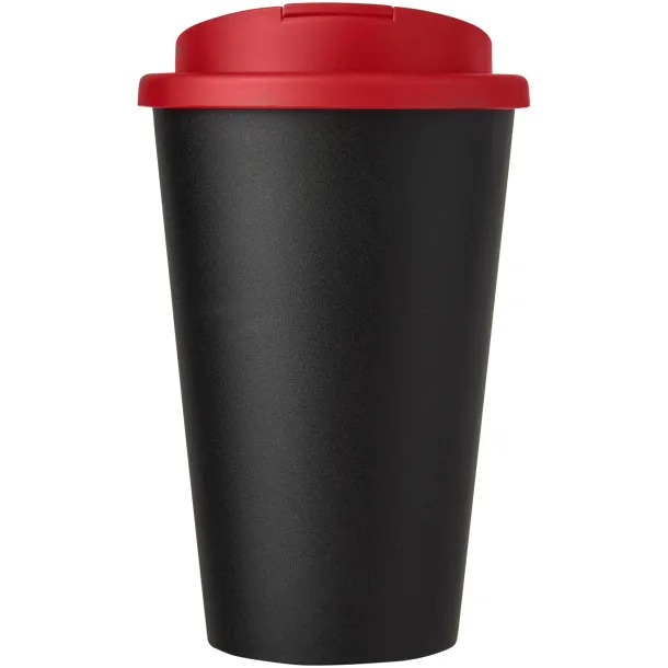 Americano® 350 ml tumbler with spill-proof lid Solid black Red