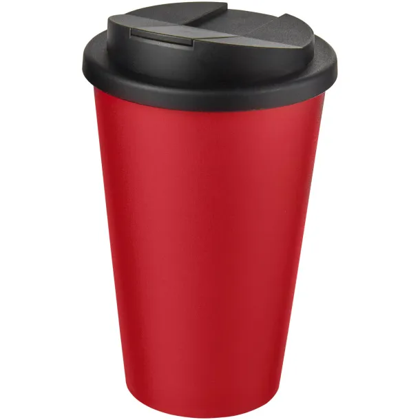 Americano® 350 ml tumbler with spill-proof lid Red Solid black