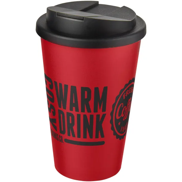 Americano® 350 ml tumbler with spill-proof lid Red Solid black