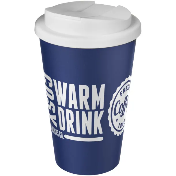 Americano® 350 ml tumbler with spill-proof lid Blue White