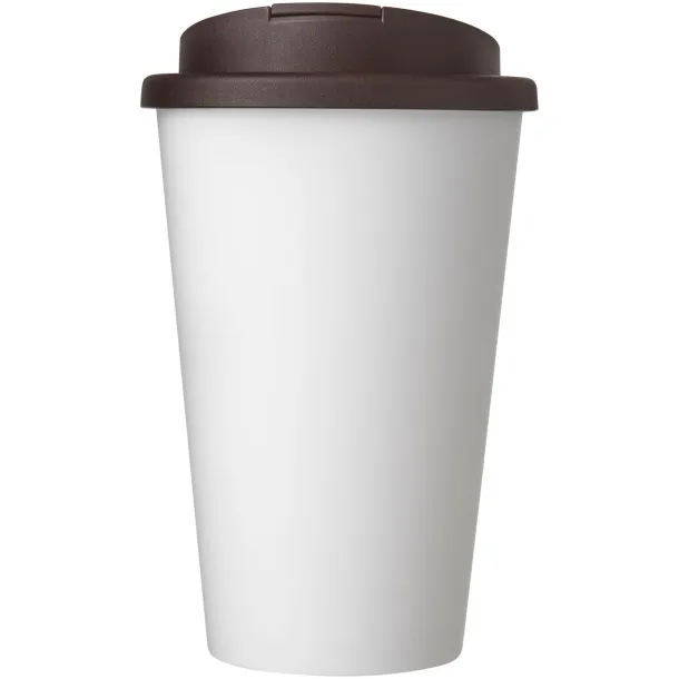 Americano® 350 ml tumbler with spill-proof lid - Unbranded White Brown