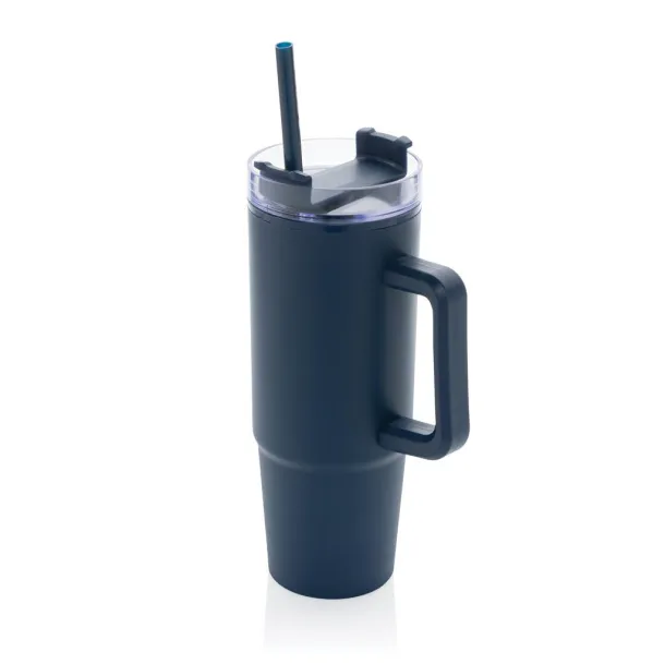  Tana RCS recyled plastic tumbler with handle 900ML - XD Collection blue 