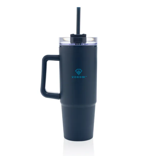  Tana RCS recyled plastic tumbler with handle 900ML - XD Collection blue 