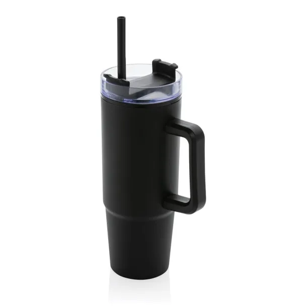  Tana RCS recyled plastic tumbler with handle 900ML - XD Collection Black 