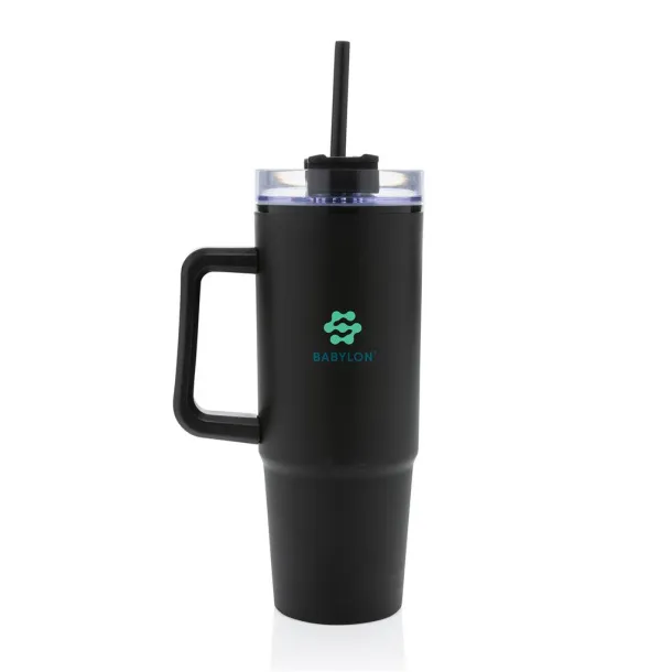  Tana RCS recyled plastic tumbler with handle 900ML - XD Collection Black 