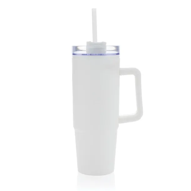  Tana RCS recyled plastic tumbler with handle 900ML - XD Collection White 