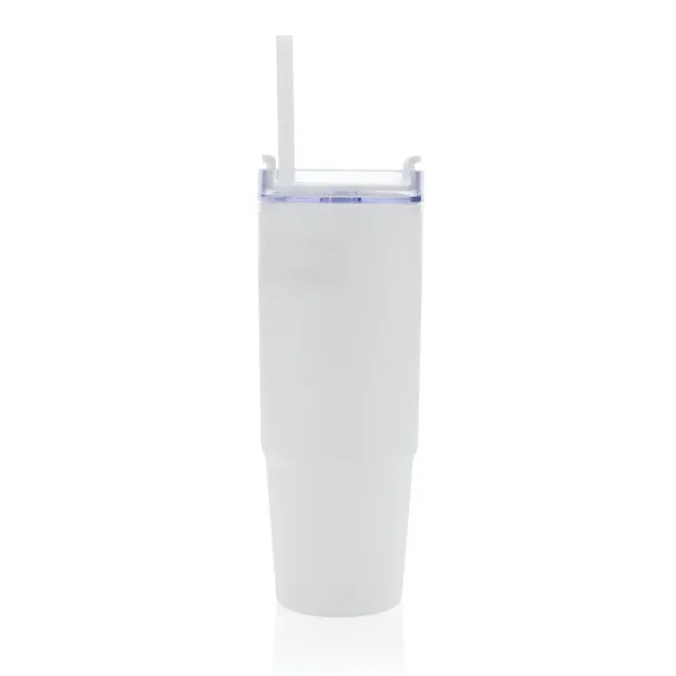  Tana RCS recyled plastic tumbler with handle 900ML - XD Collection White 