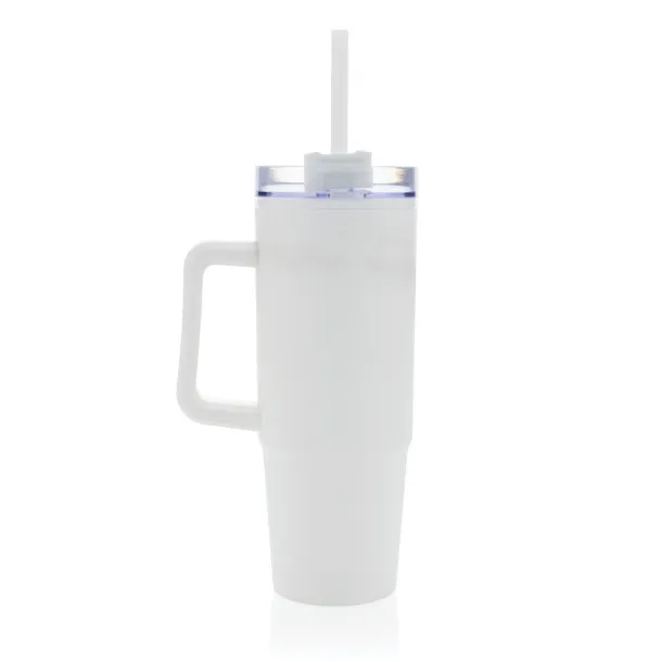  Tana RCS recyled plastic tumbler with handle 900ML - XD Collection White 