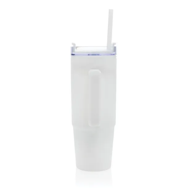  Tana RCS recyled plastic tumbler with handle 900ML - XD Collection White 