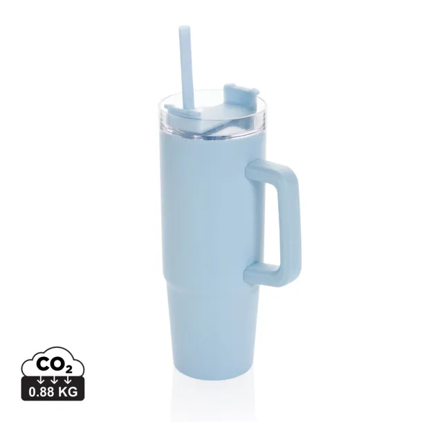  Tana RCS recyled plastic tumbler with handle 900ML - XD Collection light blue 