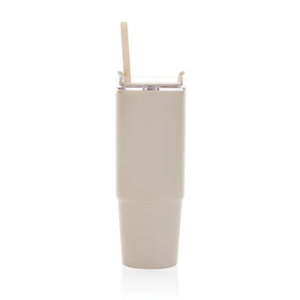  Tana RCS recyled plastic tumbler with handle 900ML - XD Collection beige 