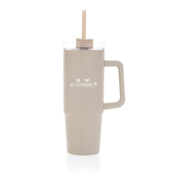  Tana šalica s ručkom od RCS reciklirane plastike, 900 ml - XD Collection beige 