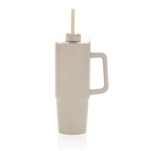  Tana RCS recyled plastic tumbler with handle 900ML - XD Collection beige 