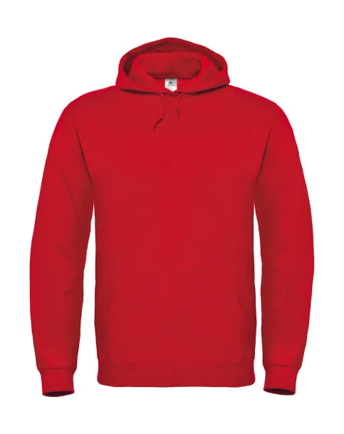  Hoodie bogat pamukom, 280 g/m² - B&C Crvena
