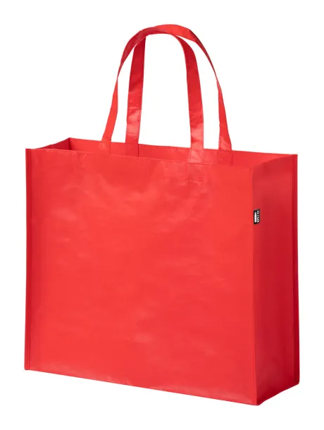 Laster shopping bag Red