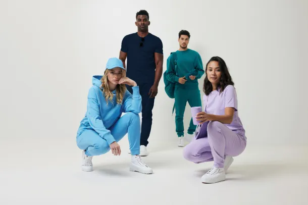  Iqoniq Kruger unisex opušteni pulover od recikliranog pamuka - iqoniq blue 