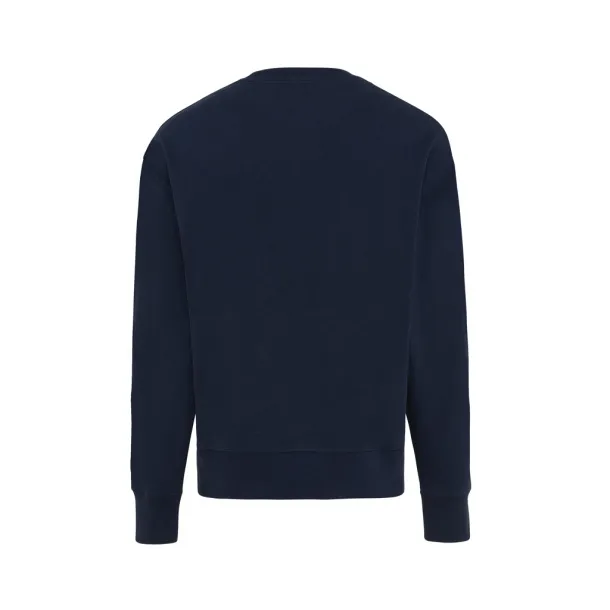  Iqoniq Kruger unisex opušteni pulover od recikliranog pamuka, 340 g/m² - iqoniq navy
