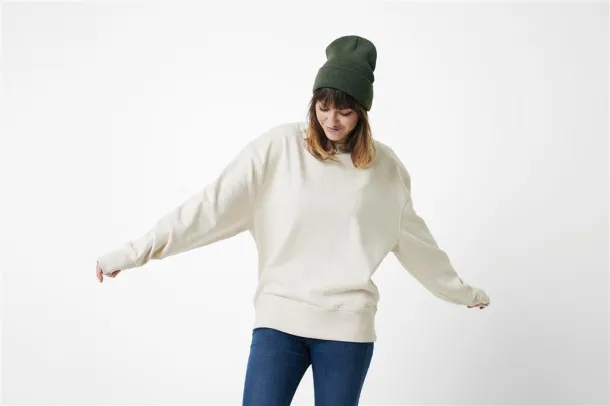  Iqoniq Kruger unisex opušteni pulover od recikliranog pamuka, 340 g/m² - iqoniq Prirodna 
