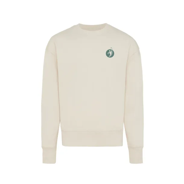  Iqoniq Kruger unisex opušteni pulover od recikliranog pamuka, 340 g/m² - iqoniq Prirodna 