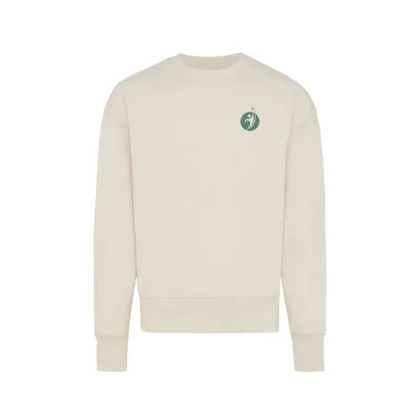  Iqoniq Kruger unisex opušteni pulover od recikliranog pamuka, 340 g/m² - iqoniq Prirodna 