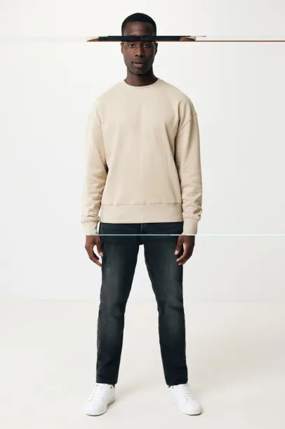  Iqoniq Kruger unisex opušteni pulover od recikliranog pamuka, 340 g/m² - iqoniq desert