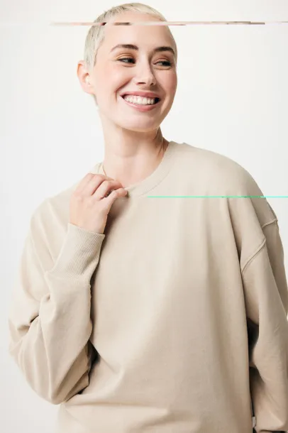  Iqoniq Kruger unisex relaxed recycled cotton crew neck - iqoniq desert