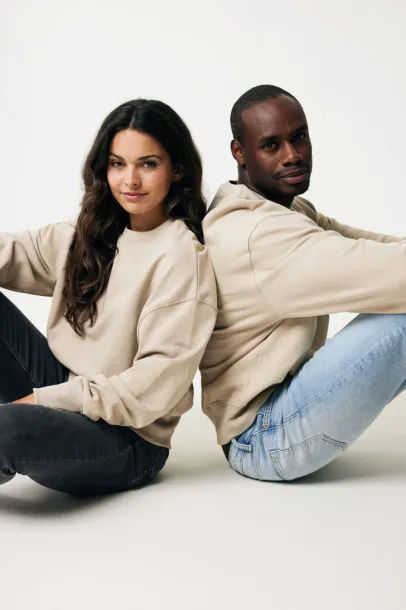  Iqoniq Kruger unisex opušteni pulover od recikliranog pamuka, 340 g/m² - iqoniq desert