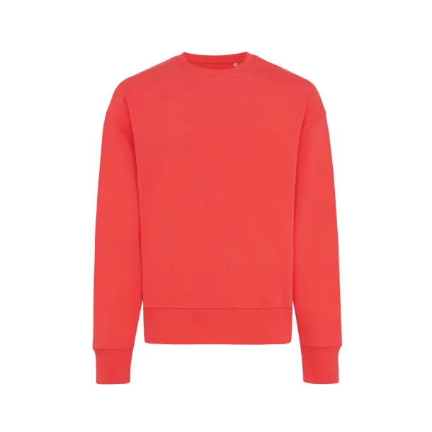  Iqoniq Kruger unisex opušteni pulover od recikliranog pamuka, 340 g/m² - iqoniq luscious red