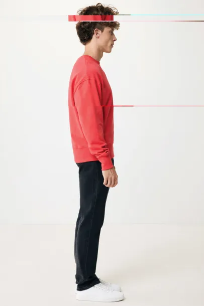  Iqoniq Kruger unisex relaxed recycled cotton crew neck - iqoniq luscious red
