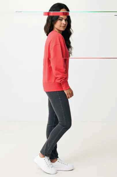  Iqoniq Kruger unisex relaxed recycled cotton crew neck - iqoniq luscious red