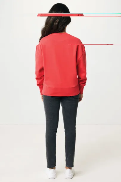  Iqoniq Kruger unisex opušteni pulover od recikliranog pamuka - iqoniq luscious red
