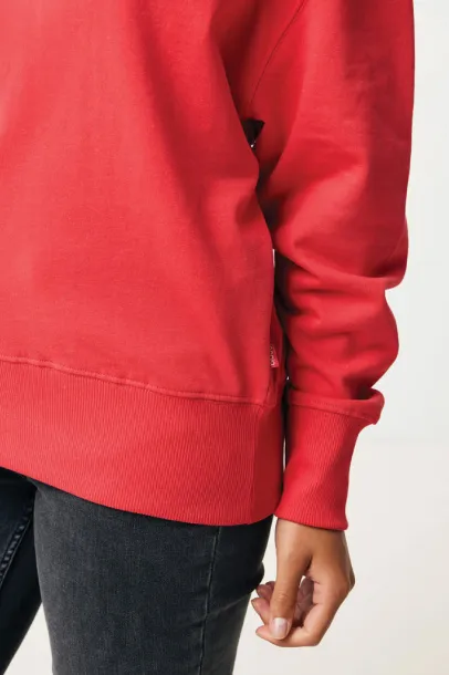  Iqoniq Kruger unisex relaxed recycled cotton crew neck - iqoniq luscious red