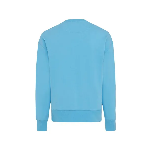  Iqoniq Kruger unisex opušteni pulover od recikliranog pamuka, 340 g/m² - iqoniq tranquil blue
