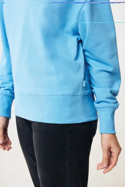  Iqoniq Kruger unisex relaxed recycled cotton crew neck - iqoniq tranquil blue