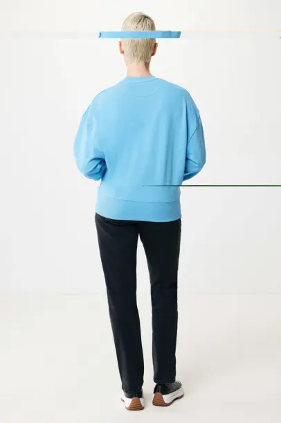  Iqoniq Kruger unisex opušteni pulover od recikliranog pamuka, 340 g/m² - iqoniq tranquil blue