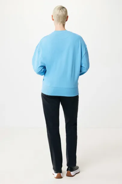  Iqoniq Kruger unisex opušteni pulover od recikliranog pamuka, 340 g/m² - iqoniq tranquil blue