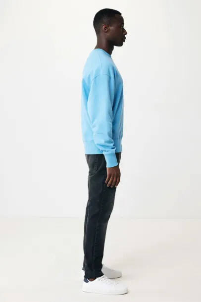  Iqoniq Kruger unisex relaxed recycled cotton crew neck - iqoniq tranquil blue