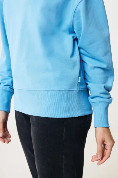  Iqoniq Kruger unisex opušteni pulover od recikliranog pamuka - iqoniq tranquil blue