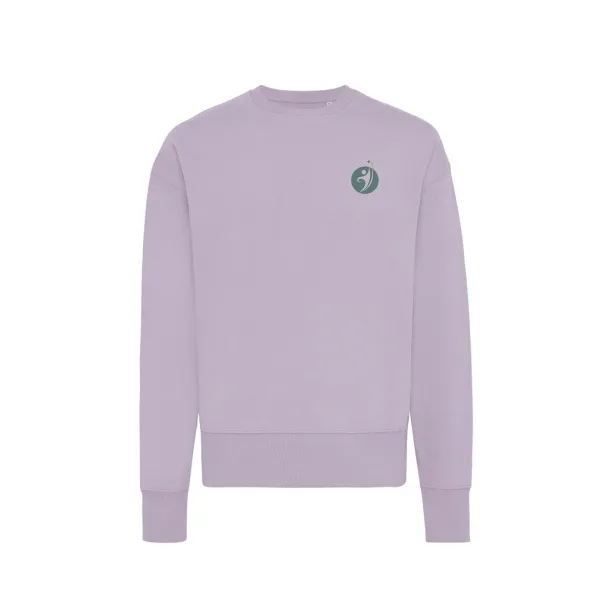 Iqoniq Kruger unisex opušteni pulover od recikliranog pamuka, 340 g/m² - iqoniq Lavanda