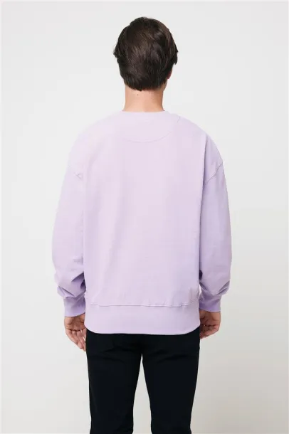  Iqoniq Kruger unisex opušteni pulover od recikliranog pamuka, 340 g/m² - iqoniq Lavanda