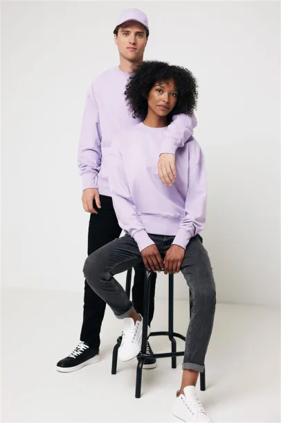  Iqoniq Kruger unisex opušteni pulover od recikliranog pamuka, 340 g/m² - iqoniq Lavanda