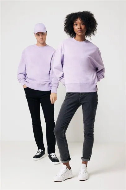  Iqoniq Kruger unisex opušteni pulover od recikliranog pamuka, 340 g/m² - iqoniq Lavanda