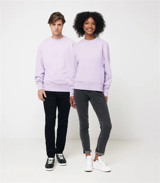  Iqoniq Kruger unisex opušteni pulover od recikliranog pamuka, 340 g/m² - iqoniq Lavanda