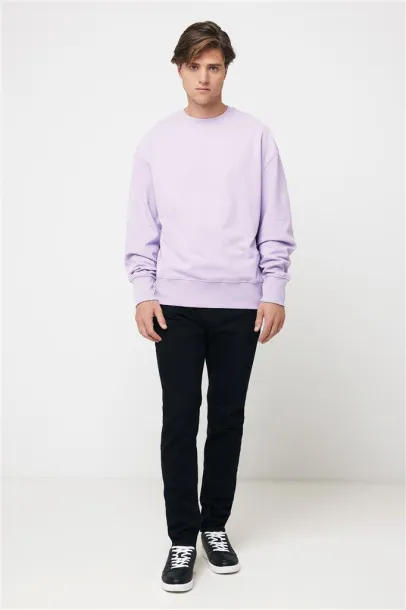  Iqoniq Kruger unisex opušteni pulover od recikliranog pamuka, 340 g/m² - iqoniq Lavanda