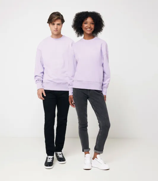  Iqoniq Kruger unisex opušteni pulover od recikliranog pamuka, 340 g/m² - iqoniq Lavanda