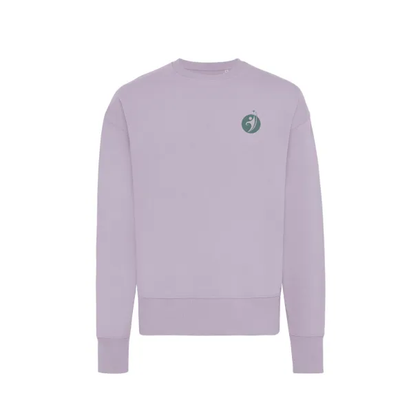  Iqoniq Kruger unisex opušteni pulover od recikliranog pamuka, 340 g/m² - iqoniq Lavanda